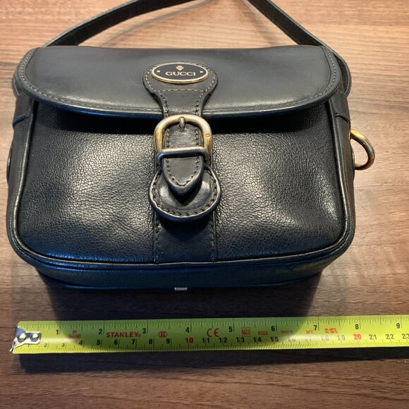 Gucci Equestrian Style Cross Body All Leather Bag - Authentic - Picture 9 of 16